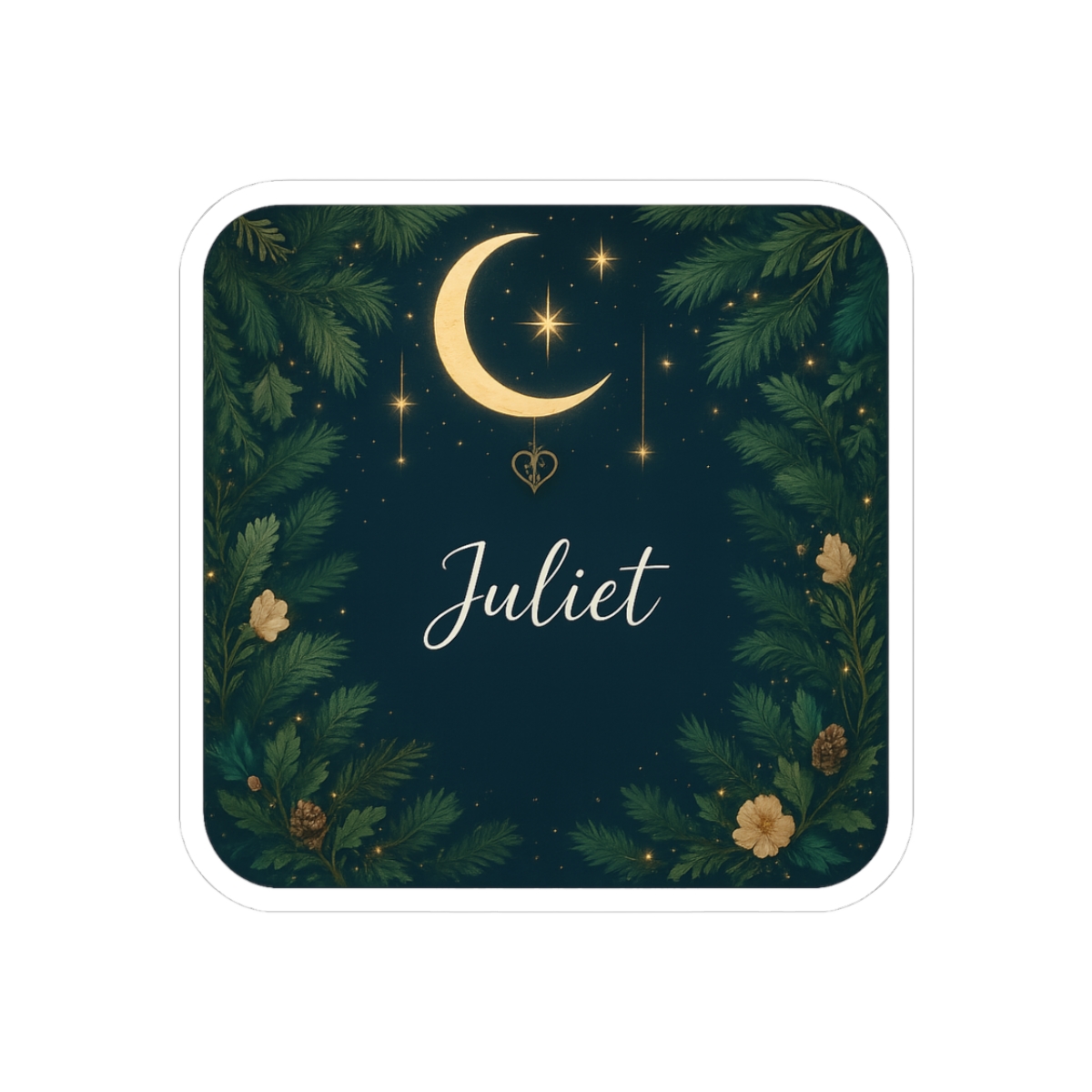 Mystical Stars Moon Bridal Shower Whimsical Sticker - Official stickers merchandise