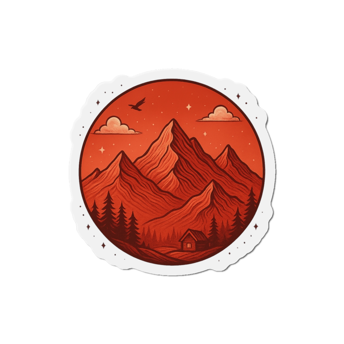 Abstract Virtual Realms Digital Magnet - alternate angle 3, merchandise