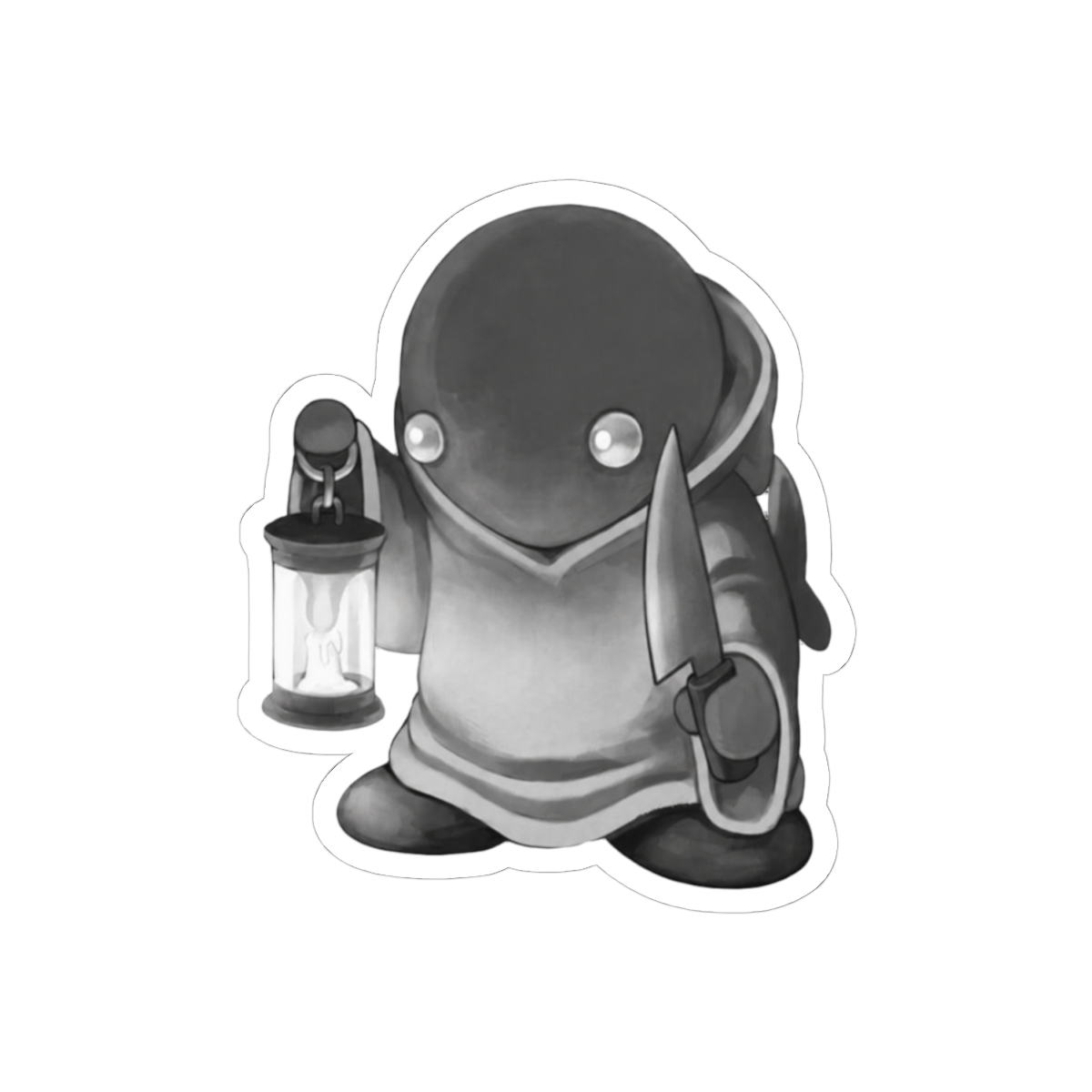 Final Fantasy Tonberry Mascot Sticker | Cute FF Gamer Decal - alternate angle 1, merchandise