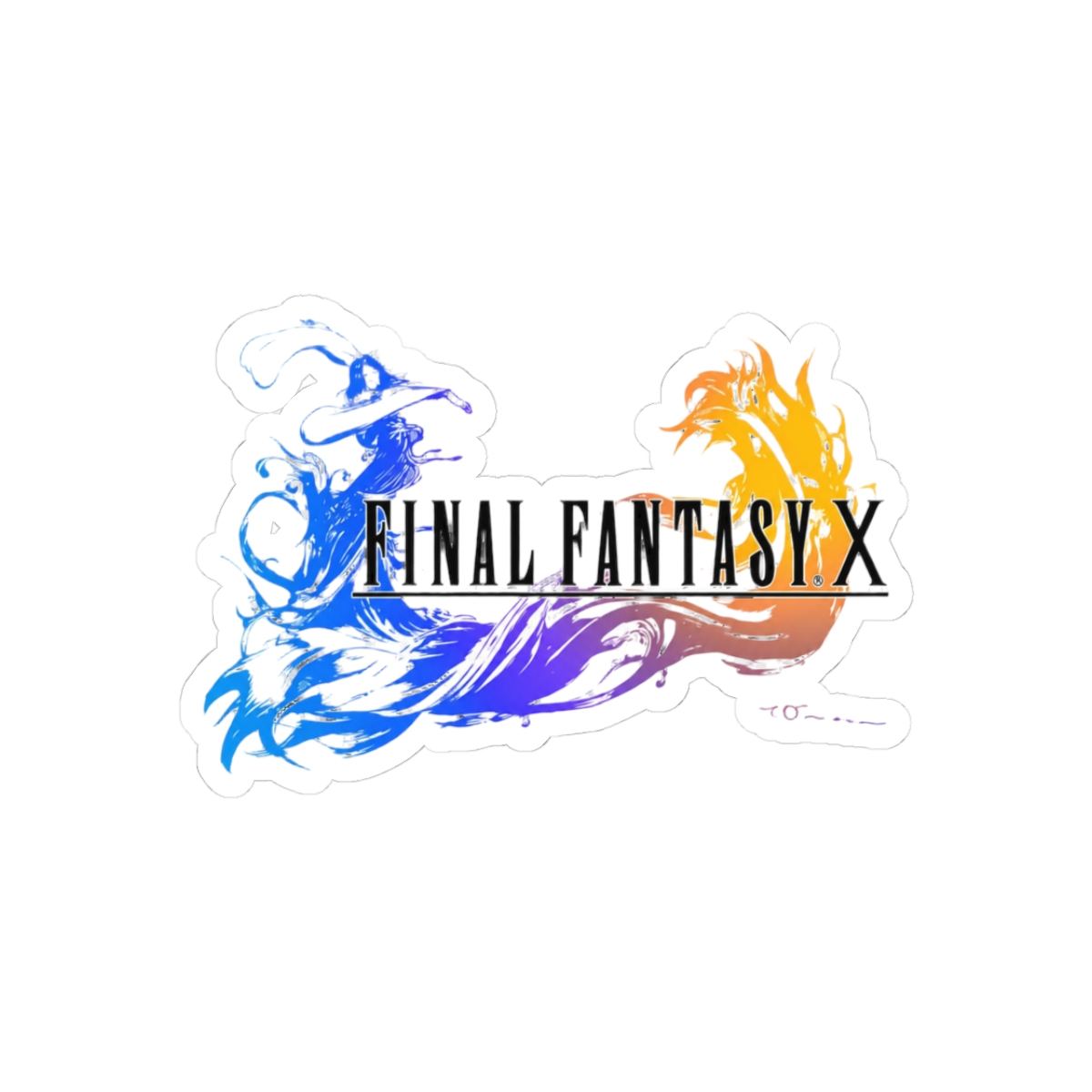 Final Fantasy X Logo Nostalgic Gaming Sticker - Official stickers merchandise