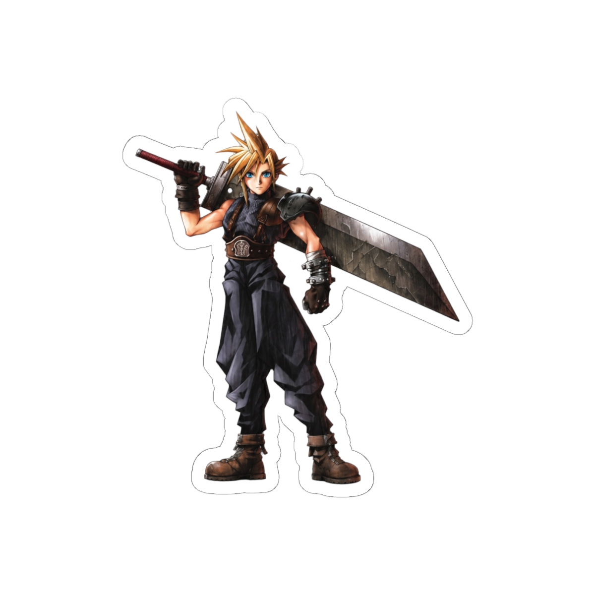 Final Fantasy VII Cloud Strife Bold Portrait Sticker - Official Stickers merchandise