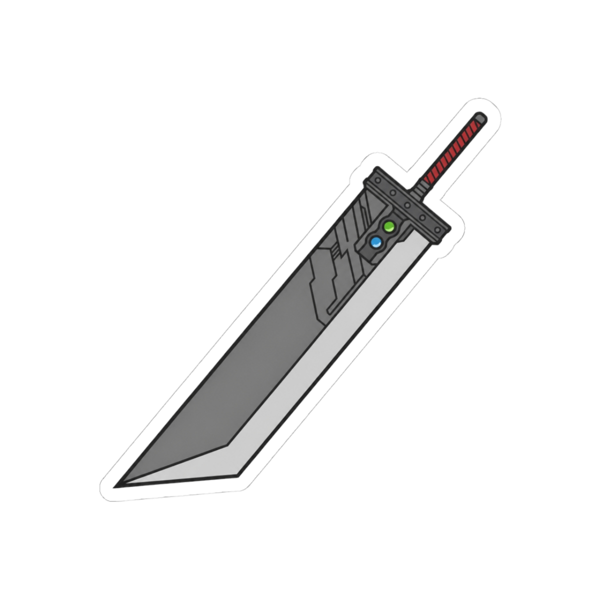 FF7 Remake Buster Sword Epic Final Fantasy Gamer Sticker - Official stickers merchandise