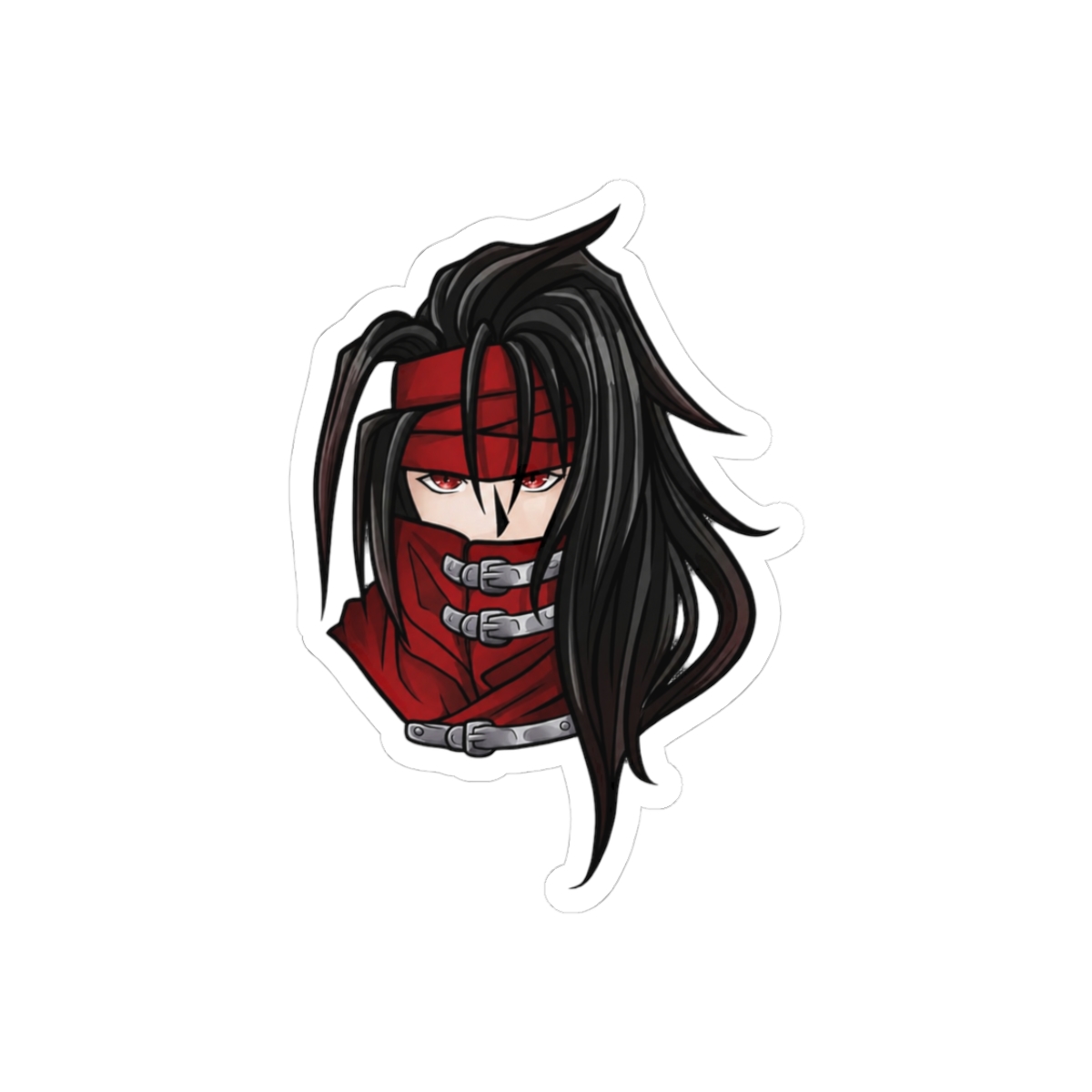 Vincent Valentine Final Fantasy VII Brooding Gunslinger Sticker - Official stickers merchandise