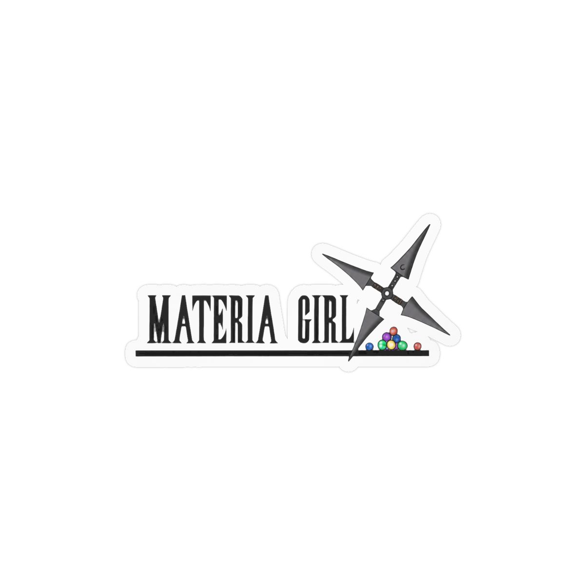 Materia Girl Sticker | Cute Final Fantasy Vinyl Decal — official Final Fantasy Stickers