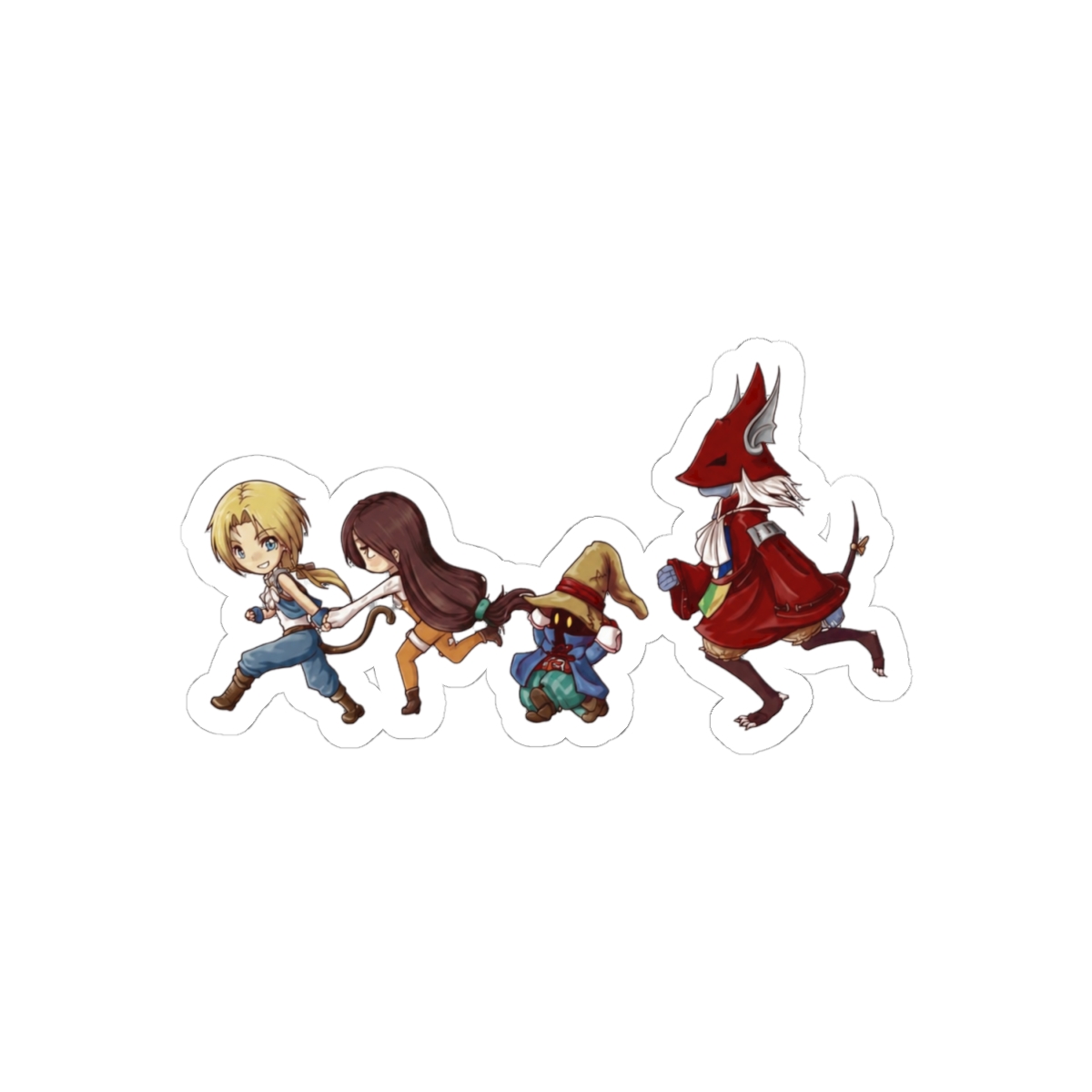 Final Fantasy IX Whimsical RPG Sticker | Nostalgic Gamer Vinyl Decal - alternate angle 1, merchandise