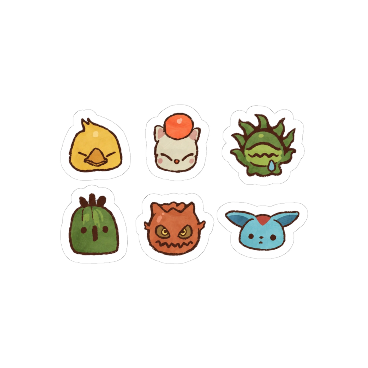 Final Fantasy XIV Classic Monsters Nostalgic Gamer Sticker - Official stickers merchandise