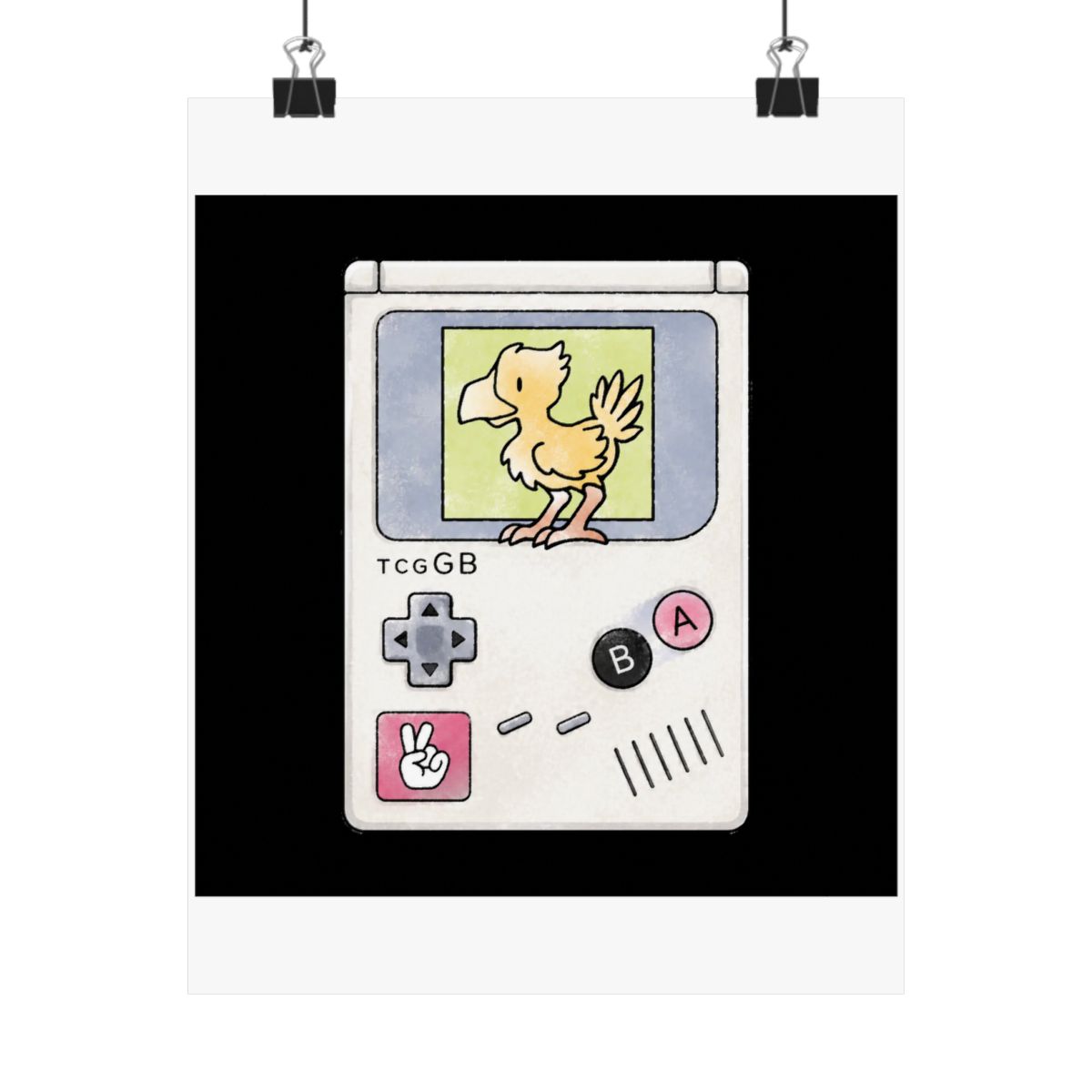 65 TCG-GB 15 - Chocobo (Final Fantasy Adventure) by Drew Wise — official Final Fantasy Posters & Wall Art