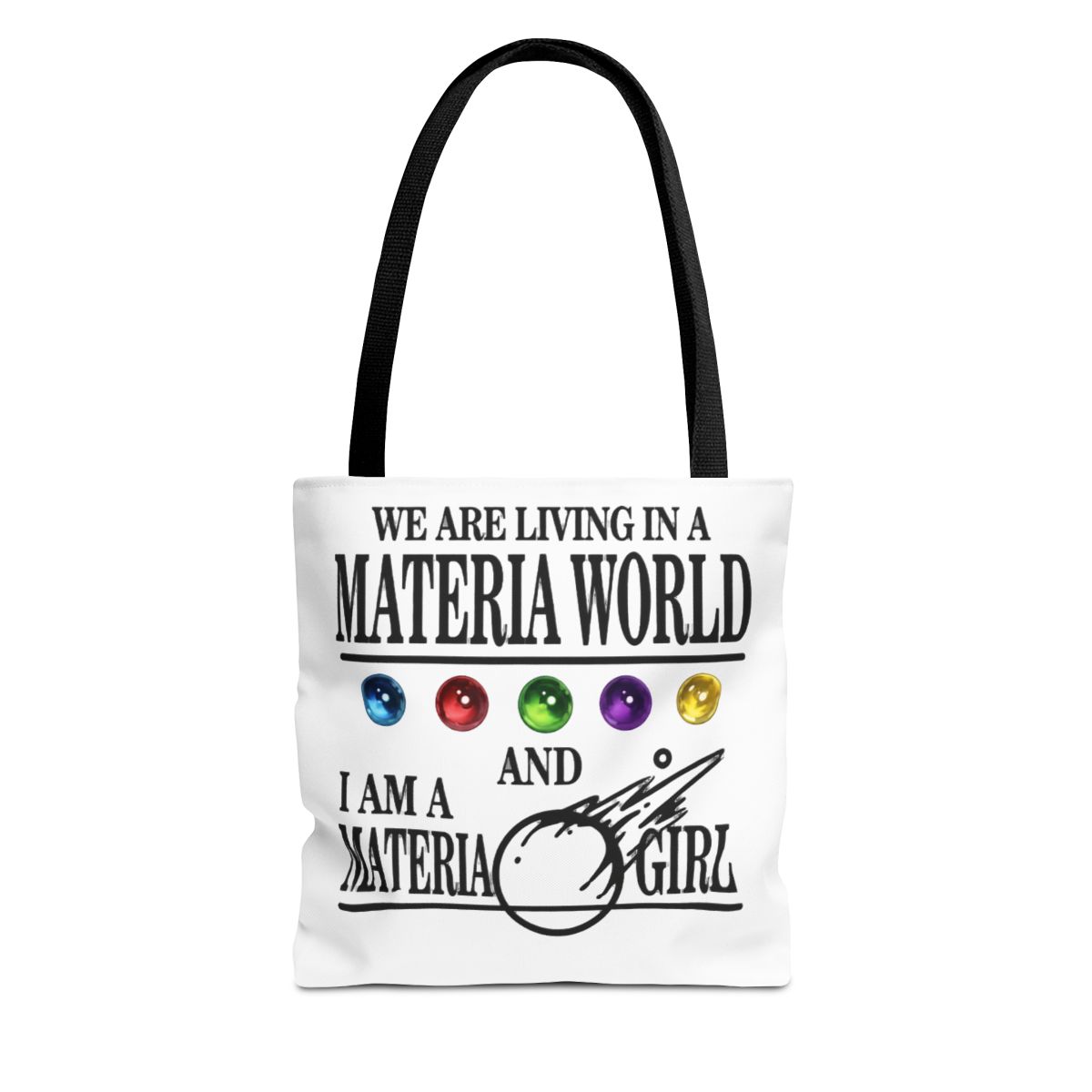 WCGXKO JRPG Game Gift FF7 Gift I Am A Materia Lady Fantasy Gaming Inspired Crossbody Bag