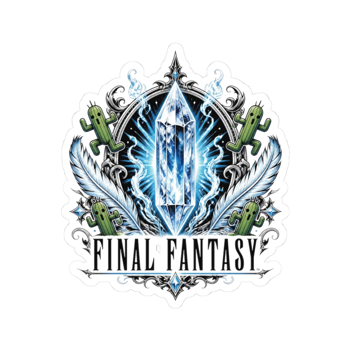 Final Fantasy "Final Fantasy" Sticker - alternate angle 1, merchandise
