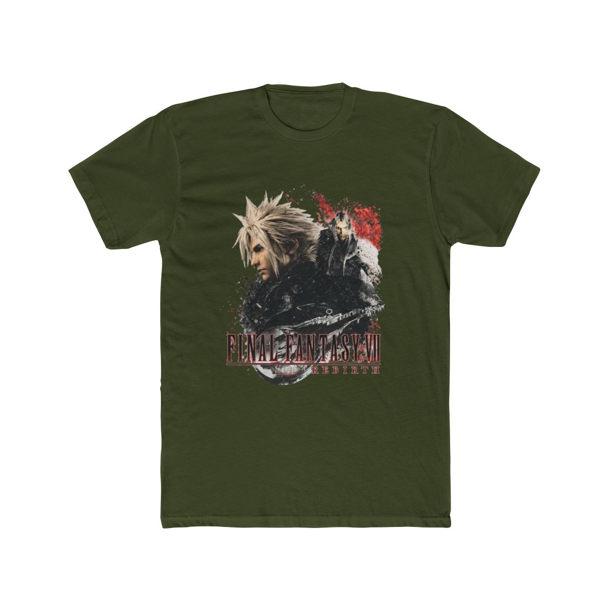 Comfort Colors Final Fantasy VII Rebirth Shirt | Cloud Strife Comfort Colors Tee | JRPG Retro Gamer T Shirt | FF77 - alternate angle 5, merchandise