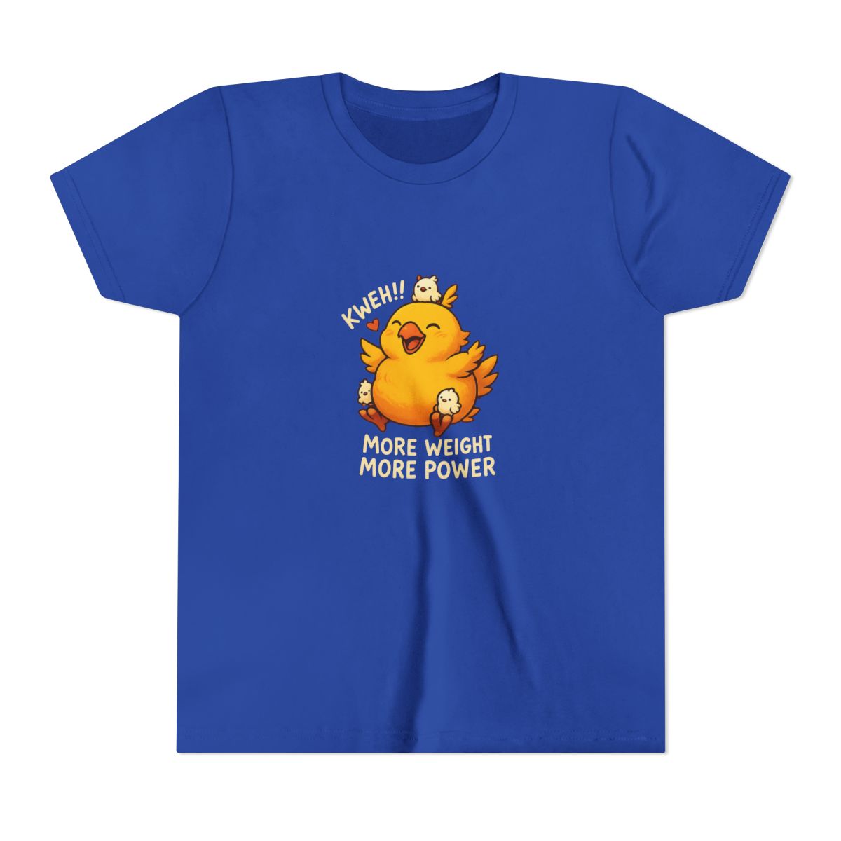 Adorable Fat Chocobo Kweh Final Fantasy Kids T Shirt - alternate angle 4, merchandise
