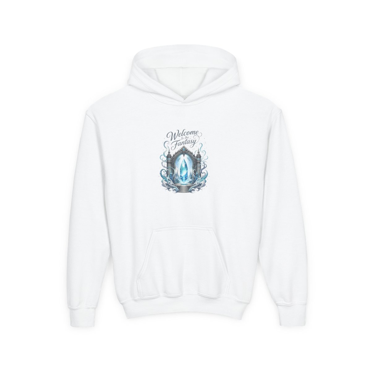 Final Fantasy "Crystal Gateway" Kids Hoodie - alternate angle 2, merchandise