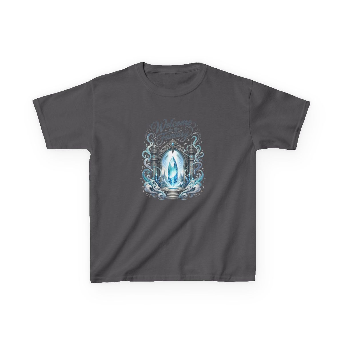 Final Fantasy "Crystal Gateway" Unisex Kids Tee - alternate angle 3, merchandise