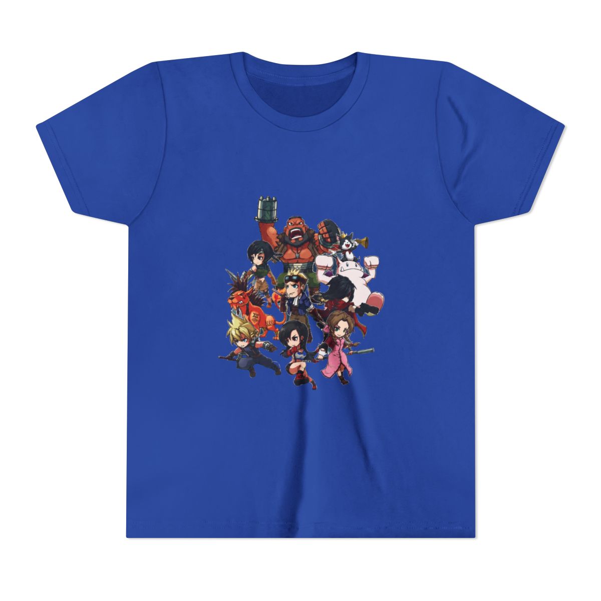 Final Fantasy 7 Chibis Fanart Kids T Shirt - alternate angle 4, merchandise